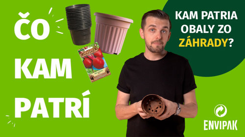Kam s kvetináčmi a obalmi zo semienok?