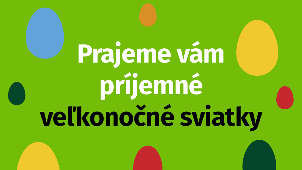 Príjemné veľkonočné sviatky