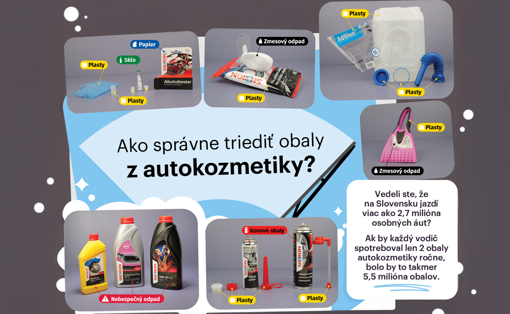  Pripravujete auto na jeseň? Nezabudnite správne vytriediť obaly z autokozmetiky