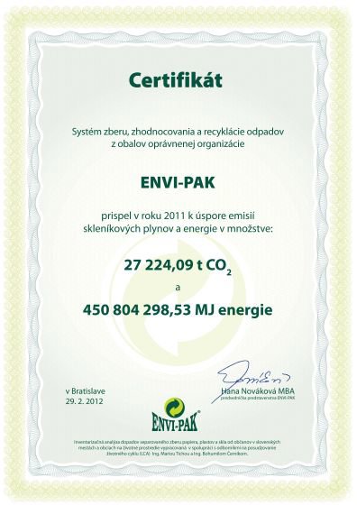 Vyčíslili sme účinky zberu a recyklácie odpadov z obalov na životné prostredie